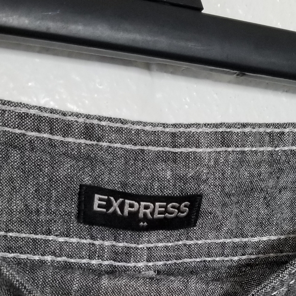 Express Button-Front Shorts - Picture 3 of 4